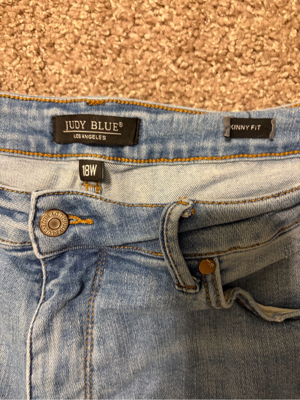 Judy Blue Skinny Fit Medium Wash Jeans Size 18w - Picture 2 of 5